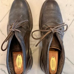 John Varvatos Men's Brown Leather Chukka Boots